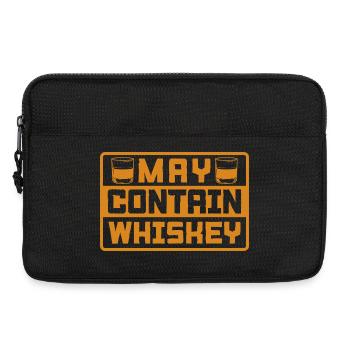 May Contain Whiskey Funny Bourbon Lover Quote Art - Laptoptasche 13" - Schwarz - Vorne
