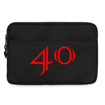 40. 40 ANS. 40e ANNIVERSAIRE. ANNIVERSAIRE 40 ANS. - Sacoche pour ordinateur portable 13 pouces - noir - Devant