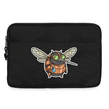 Mosquito Alchemist Steampunk Copper Vials - Laptop bag 13" - black - Front