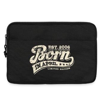 Born in April 2006 - Geburtstag - Geschenk - Laptoptasche 13" - Schwarz - Vorne