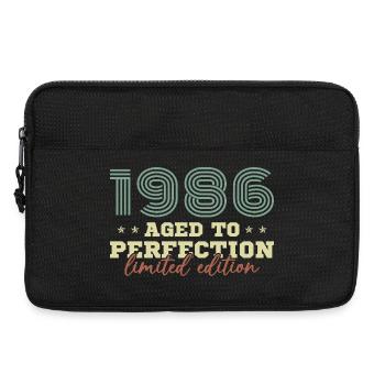 1986 Vintage Retro Geburtstagsgeschenk - Laptoptasche 13" - Schwarz - Vorne