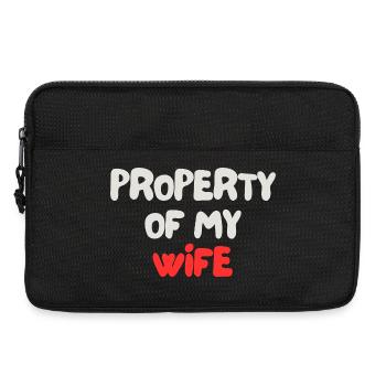 Eigentum meiner Frau - Laptoptasche 13" - Schwarz - Vorne