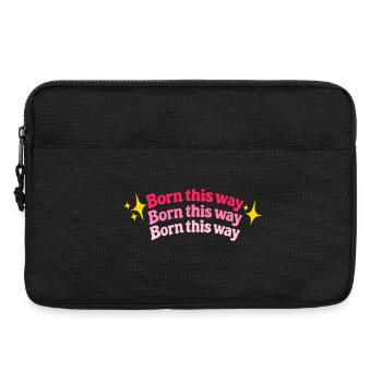 Born this way - Laptop bag 13" - black - Front