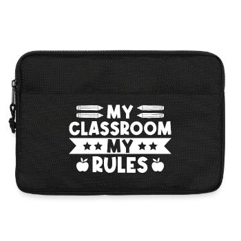 Preschool Teacher Classroom My Rules Daycare - Laptop bag 13" - black - Front