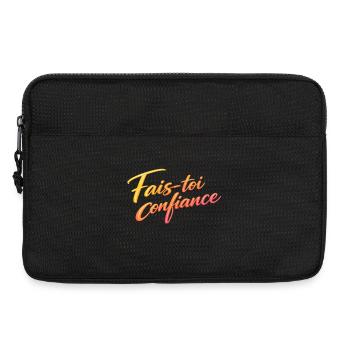 Fais toi confiance — dégradé chaud - Sacoche pour ordinateur portable 13 pouces - noir - Devant