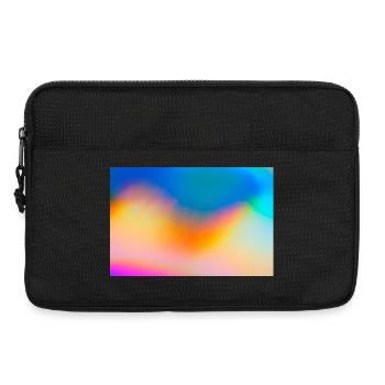 Color Waves Gradient Backdrop - Laptop bag 13" - black - Front