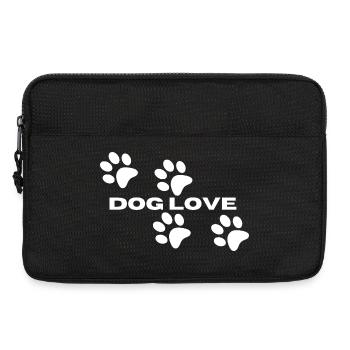 Dog Love – Pfoten - Laptoptasche 13" - Schwarz - Vorne