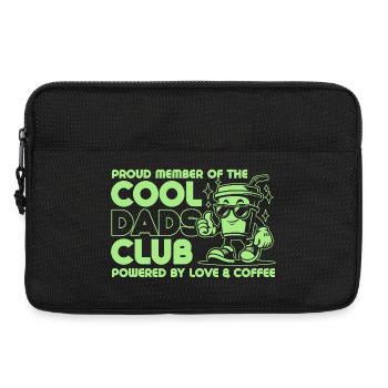 Club des papas cool - Cadeau de fête des pères papa papa - Sacoche pour ordinateur portable 13 pouces - noir - Devant
