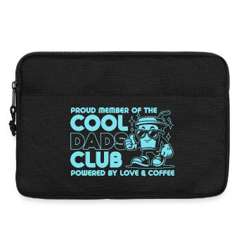 Club des papas cool - Cadeau de fête des pères papa papa - Sacoche pour ordinateur portable 13 pouces - noir - Devant