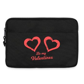 Sois mon pinceau cœur de la Saint-Valentin - Sacoche pour ordinateur portable 13 pouces - noir - Devant