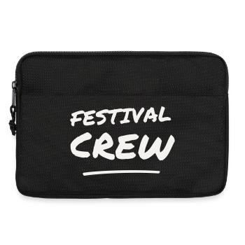 Festival Crew Brush Lettering Team Staff Event - Laptop bag 13" - black - Front