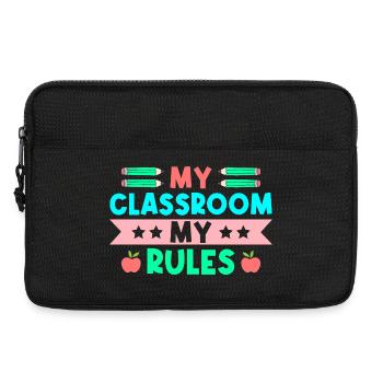 Enseignante de maternelle Classe Mes règles Maternelle - Sacoche pour ordinateur portable 13 pouces - noir - Devant
