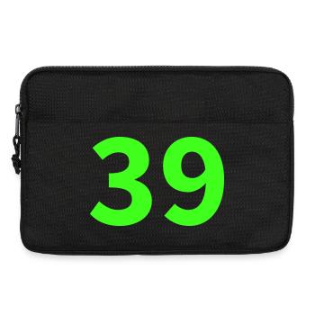 Néon numéro 39 - Sacoche pour ordinateur portable 13 pouces - noir - Devant