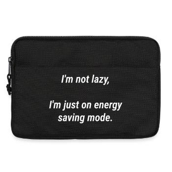 Energiesparmodus nicht faul - Laptoptasche 13" - Schwarz - Vorne