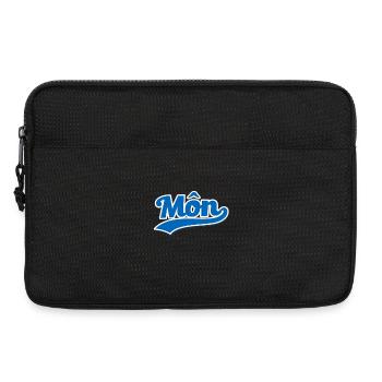Mon Wave Script Logo - Laptop bag 13" - black - Front
