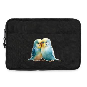 Wellensittiche - Laptoptasche 13" - Schwarz - Vorne