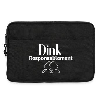 Dink responsablement - Sacoche pour ordinateur portable 13 pouces - noir - Devant