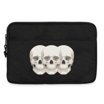 neoclassical Skulls - Laptop bag 13" - black - Front