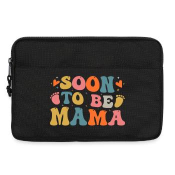 Bientôt Maman - Sacoche pour ordinateur portable 13 pouces - noir - Devant