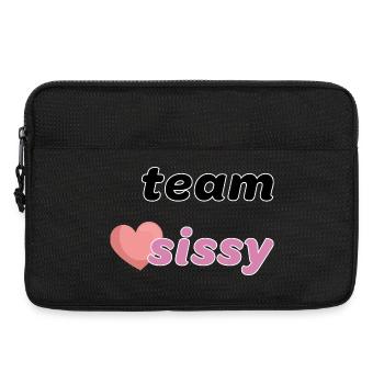 Team, Liebling, Liebling - Laptoptasche 13" - Schwarz - Vorne