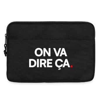 ON VA DIRE. – Expression Sarcastique Minimaliste - Sacoche pour ordinateur portable 13 pouces - noir - Devant