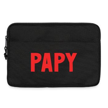 PAPY. FÊTE DES PÈRES. BONNE FÊTE PAPY. JE T'AIME. - Sacoche pour ordinateur portable 13 pouces - noir - Devant