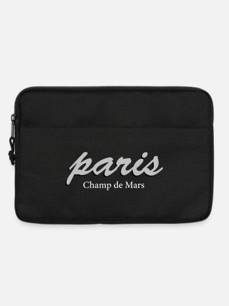 Paris Champ de Mars Vintage Script - Laptop bag 13" - black