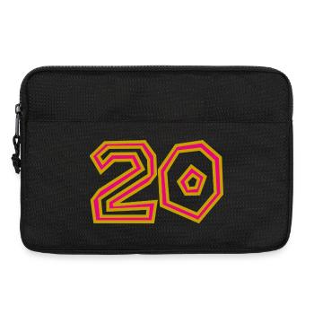 20. 20 YEARS. 20th ANNIVERSARY. 20 YEARS ANNIVERSARY. - Laptop bag 13" - black - Front