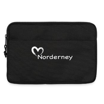 Ein Herz für Norderney - Laptoptasche 13" - Schwarz - Vorne