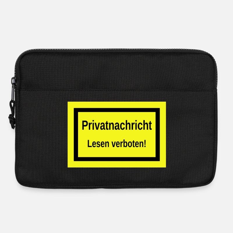 Lustiger Spruch - Laptoptasche 13" - Schwarz