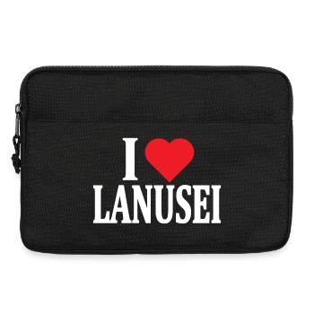 T-Shirt Ich liebe Lanusei T-Shirt Sardinien - Laptoptasche 13" - Schwarz - Vorne