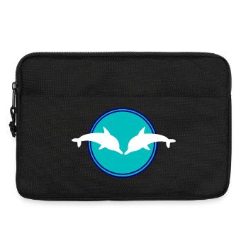 Dolphin Dolphins - Laptop bag 13" - black - Front