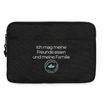 Satzzeichen retten Leben! Rechtschreibung deutsch - Laptoptasche 13" - Schwarz - Vorne