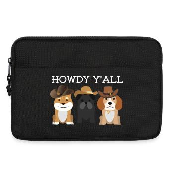 Howdy Y'all - Dog Lovers - Laptoptasche 13" - Schwarz - Vorne