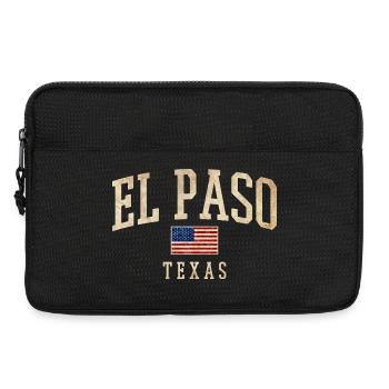 El Paso Texas Vintage Americana - Laptop bag 13" - black - Front
