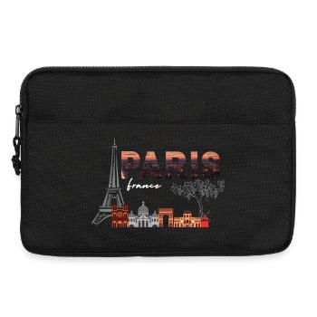 Paris Skyline Sunset - Laptop bag 13" - black - Front