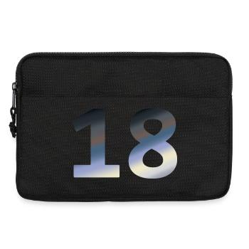 geburtstagsfeier, 18 farbverlauf tagesanbruch - Laptoptasche 13" - Schwarz - Vorne