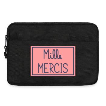 MERCI. MAÎTRESSE. MAÎTRE. MERCI MAÎTRESSE - Sacoche pour ordinateur portable 13 pouces - noir - Devant
