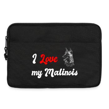 Ich liebe meinen Malinois - Laptoptasche 13" - Schwarz - Vorne