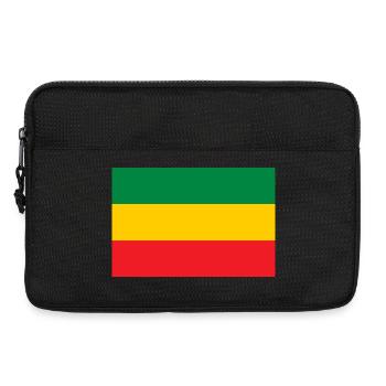 Flag of the Reggae Rastafari Rasta Roots One Love - Laptop bag 13" - black - Front