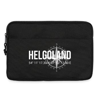 Koordinaten Helgoland - Laptoptasche 13" - Schwarz - Vorne
