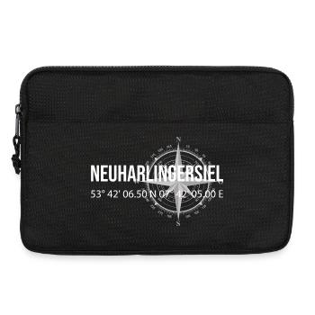 Koordinaten Neuharlingersiel - Laptoptasche 13" - Schwarz - Vorne