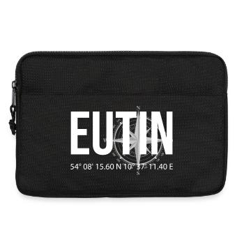 Koordinaten Eutin - Laptoptasche 13" - Schwarz - Vorne