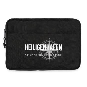 Koordinaten Heiligenhafen - Laptoptasche 13" - Schwarz - Vorne