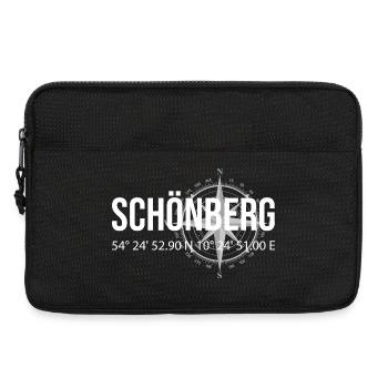 Koordinaten Schönberg - Laptoptasche 13" - Schwarz - Vorne