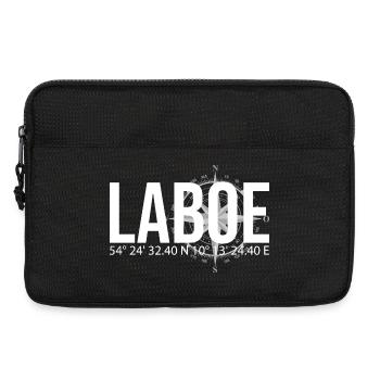 Koordinaten Laboe - Laptoptasche 13" - Schwarz - Vorne
