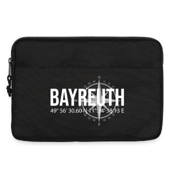 Koordinaten Bayreuth - Laptoptasche 13" - Schwarz - Vorne
