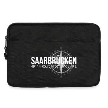 Koordinaten Saarbrücken - Laptoptasche 13" - Schwarz - Vorne