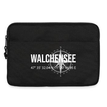 Koordinaten Walchensee - Laptoptasche 13" - Schwarz - Vorne
