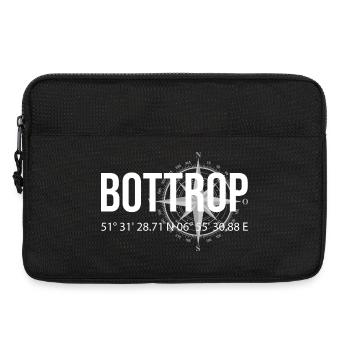 Koordinaten Bottrop - Laptoptasche 13" - Schwarz - Vorne